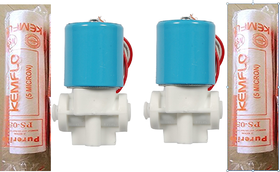 Xisom Solenoid Valve 1+1 With 2 Pcs Spun for RO Water Purifiers