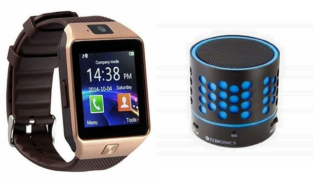 Buy Mirza DZ09 Smartwatch and S10 Bluetooth Speaker for HTC DESIRE