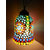 Susajjit Splendid Flower Design Hanging Lamp adorned with Beautiful glass work attractive Glass Lantern showpiece for Home Decoration