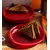 Snack Plates-Incrizma  Round Snack Plate 6 Pc - Red