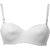 Arlopa Underwire Solid Padded Push Up Bra White