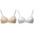 Arlopa Solid Wirefree Padded Bra Combo Pack of 2