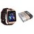Mirza DZ09 Smartwatch and Hopestar H 11 Bluetooth Speaker  for HTC ONE M 8 EYE(DZ09 Smart Watch With 4G Sim Card, Memory Card| Hopestar H 11 Bluetooth Speaker)