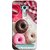 FUSON Designer Back Case Cover For Asus Zenfone Selfie ZD551KL (Glazed Donuts Sweet Desserts Party Cold Soft Drink)