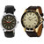 Stylox Men's Stylish Combo Of 2 Round MultiColor Dial Analogue Watches