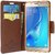 Mobimon Mercury Wallet Dairy Flip Cover for Samsung Galaxy J2 Premium Quality Black  Brown