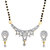 Spargz Designer Party Wear CZ Stone Studded Double Line Beaded Manglsutra Set For Women AIMS 127