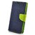 Mobimon Stylish Luxury Mercury Magnetic Lock Diary Wallet Style Flip case cover for OPPO A37 - Blue