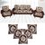 Choco Creations Elegant  Classic Premium Quality 5 Seater Sofa Cover Set +5 Pcs Cousion CoversCCSOFACOMCOU003R