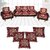 Choco Creations Elegant  Classic Premium Quality 5 Seater Sofa Cover Set +5 Pcs Cousion CoversCCSOFACOMCOU005R