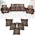 Choco Creations Elegant  Classic Premium Quality 5 Seater Sofa Cover Set +5 Pcs Cousion CoversCCSOFACOMCOU006R