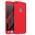 Full 360 Protection (Front+Back) Case Cover With Tempered Glass for Redmi Y1 - Red