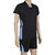 RetailWorld Black / Blue Volleyball Dress (Combo of Half Sleeves T-Shirt + Shorts)