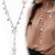 White Flower Necklace Women Elegant Pearl Sweater Chain Long Pendant