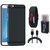 Oppo F5 Silicon Slim Fit Back Cover with Memory Card Reader, Digital Watch and USB Cable