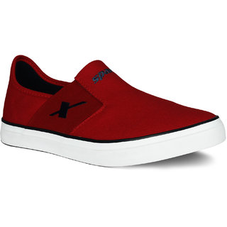 sparx red casual shoes