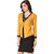 Texco Mustard Solid Cotton Shrug for Women