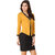 Texco Mustard Solid Cotton Shrug for Women