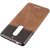 Stuffcool Carafi Dual Tone PU Leather Back Case Cover with Faux Carbon Fibre Finish for Nokia 5 - Brown