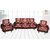 Choco Creations Elegant  Classic Premium Quality 5 Seater Sofa Cover SetCCSOFAVELVET019