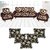 Choco Creations Elegant  Classic Premium Quality 5 Seater Sofa Cover Set +5 Pcs Cousion CoversCCSOFACOMCOU004R