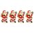 Priyankish Paper Christmas Multicolour Decoration-(Pack of 4)