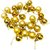 Priyankish Plastic Christmas Tree Decoration Gold-(Pack of 24)