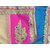 CRAZYDDEAL Multicolor Crepe Embroidered Saree With Blouse