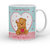 Indigifts Valentine Day Gift Ceramic Coffee Mug 330ml & Cushion 12X12 Inches With Filler Satin Blue