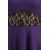 Raas Prt Purple and Black Crepe Flared Gown