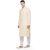 RG Designers Cream  White Full Sleeves Kurta Pyjama Set For Men