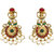 Zaveri Pearls Traditional Pearls Drop Gold Look Necklace Set - ZPFK14