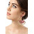 Zaveri Pearls Pearl Ruby Dangle  Drop Earrings - ZPFK1194