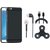 Redmi 4 Soft Silicon Slim Fit Back Cover with Spinner, Earphones and USB Cable
