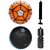 Combo of Ordem White/Orange + City Black Football (Size-5) with Air Pump & Sipper