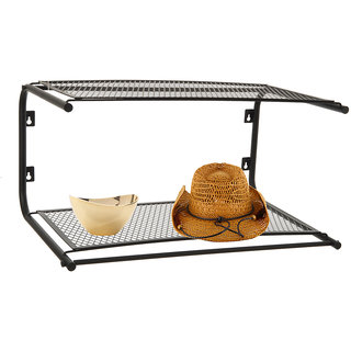 Buy Wall Mounted Multi Utility Rack Black - Eurostar Online @ ₹799 from ...