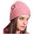 Home Fantasy Pink Wollen Cap For Women