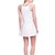 Rimsha white embellished neck mini dress
