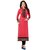 Omstar Fashion New Designer Pink Color indo cotton fabric semi Stitched Printed Kurti for Girl  Women