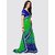 Meia Green Georgette Printed Saree With Blouse