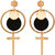 Jewels Gehna Elegant Trendy Classic Fancy Gold Plated Hanging Earrings Set For Women  Girls