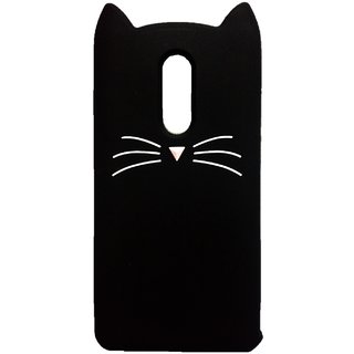 Buy Cases cartoon Cover back phone case 3D cute Soft silicon squishy Cat  cover for redmi note 4 (black) Online @ ₹149 from ShopClues