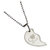 Men Style New Couple Lovers Heart For Friendship Gift (2 pieces - his and her) Gold and Silver Stainless Steel Heart Pendant