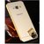 RKMOBILESamsung Galaxy On7 or On7 Pro Luxury Metal Bumper Acrylic Mirror Back Cover Case-Gold