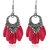 Fasherati Afghani Earrings With Pink Stone Hanging For Girls