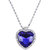 Fasherati Blue Red Heart Titanic heart pendant for Girls (set of 2 pendant Necklace)