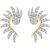 Fashion Frill Half Sun Design Pendant Set With Matching Earrings (FF260)