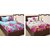 Home Berry Polycotton Peach Finish Double Set Of 2 Bed Sheet With Four Pillow Cover