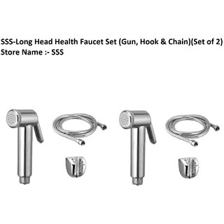 SSS-Health Faucet Long Head Complete Set with 1.5 Meter Chain (Set of 2)