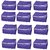 Fashion Bizz Non Woven Purple Saree covers Set of 12 Pcs Combo/Wardrobe Organiser/Regular Clothes Bag